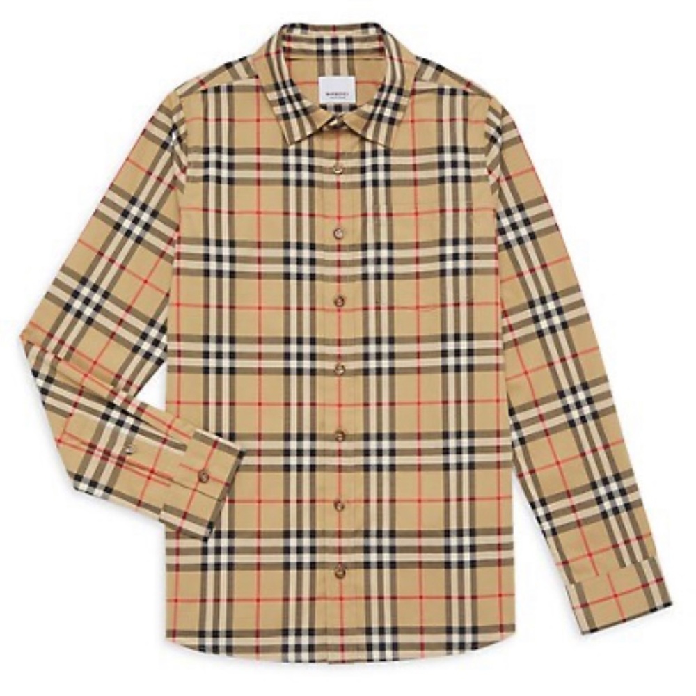 BURBERRY Little Boy's & Boy's Owen Check Button-Up Shirt